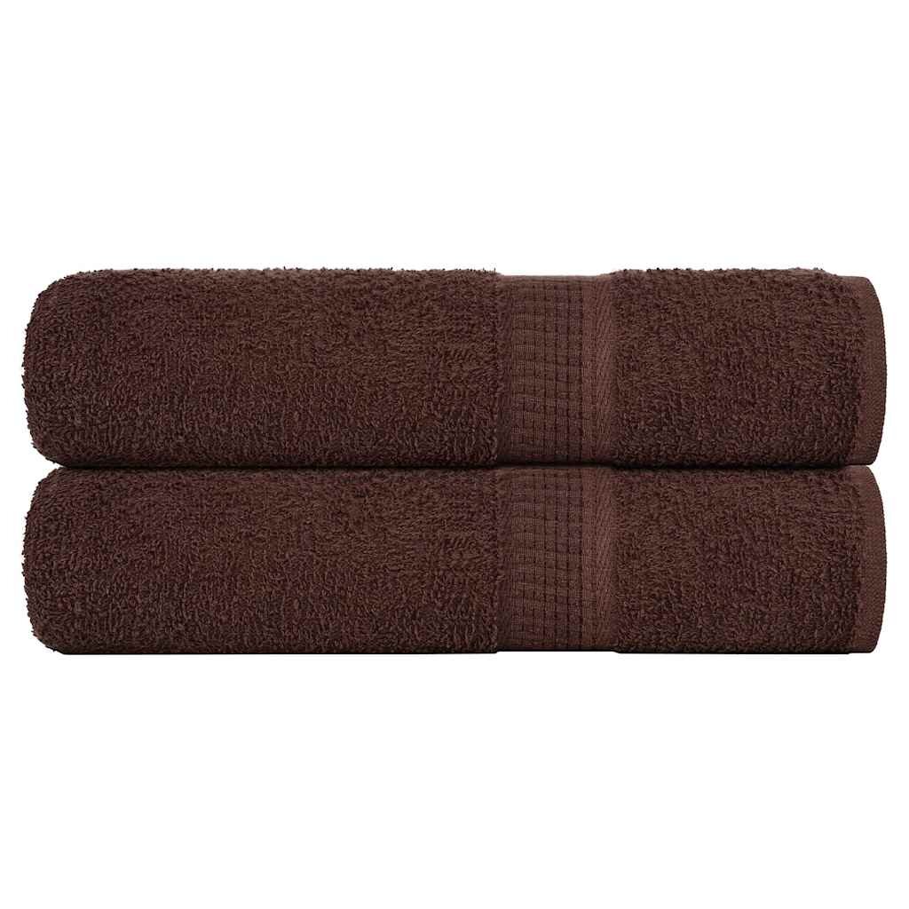 vidaXL Кърпи за душ FROGN 2 бр. Кафяви 70x140 см 360 г/м²