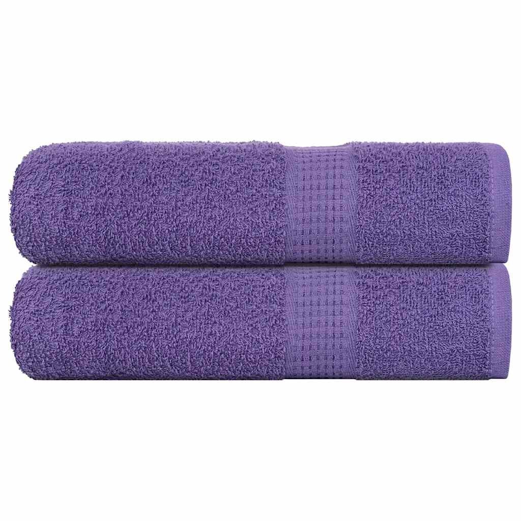 vidaXL Кърпи за душ FROGN 2 бр. лилави 70x140 см 360 г/м²