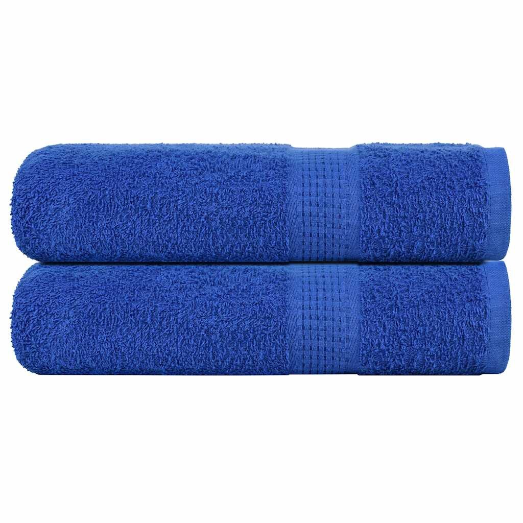 vidaXL Кърпи за душ FROGN 2 бр. сини 70x140 см 360 г/м²