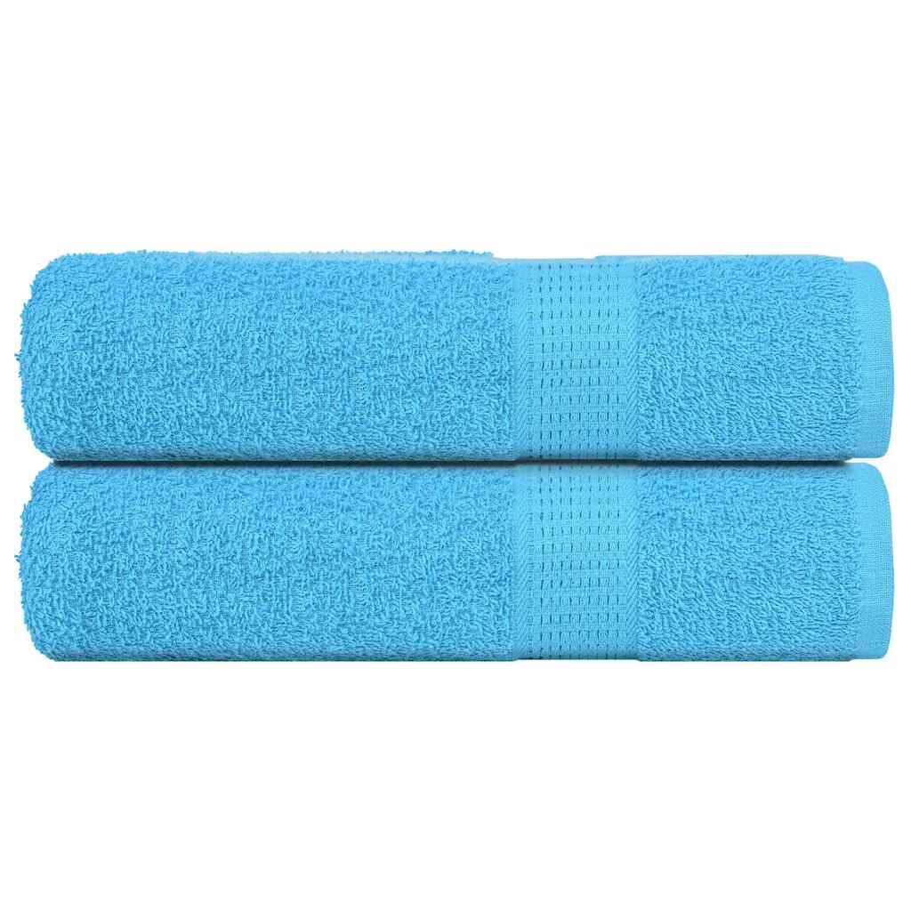 vidaXL Кърпи за душ FROGN 2 бр. Тюркоазени 70x140 см 360 г/м²