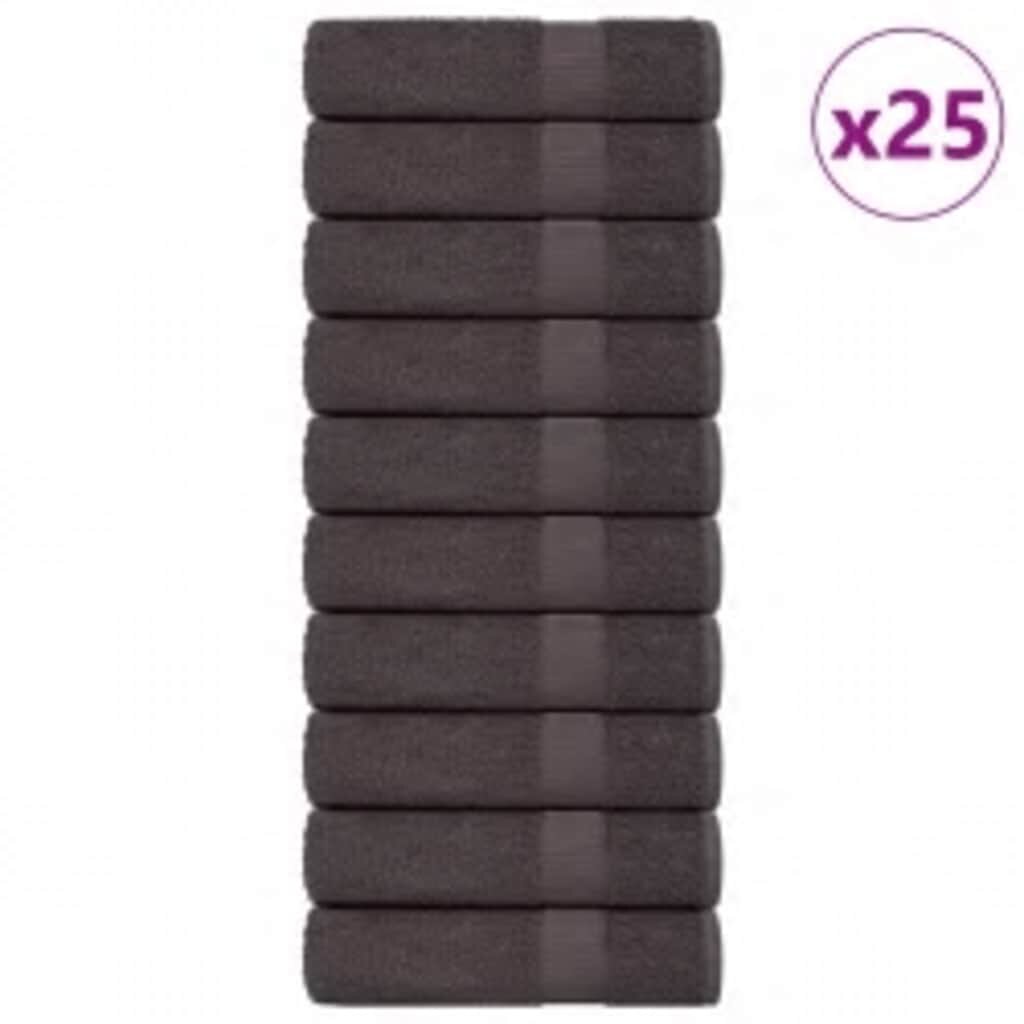 vidaXL Кърпи за душ FROGN 25 бр. Антрацит 70x140 см 360 г/м²