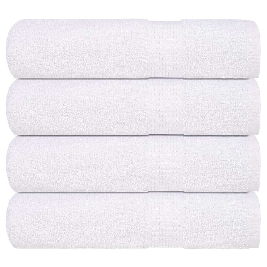 vidaXL Кърпи за душ FROGN 4 бр. Бели 70x140 см 360 г/м²