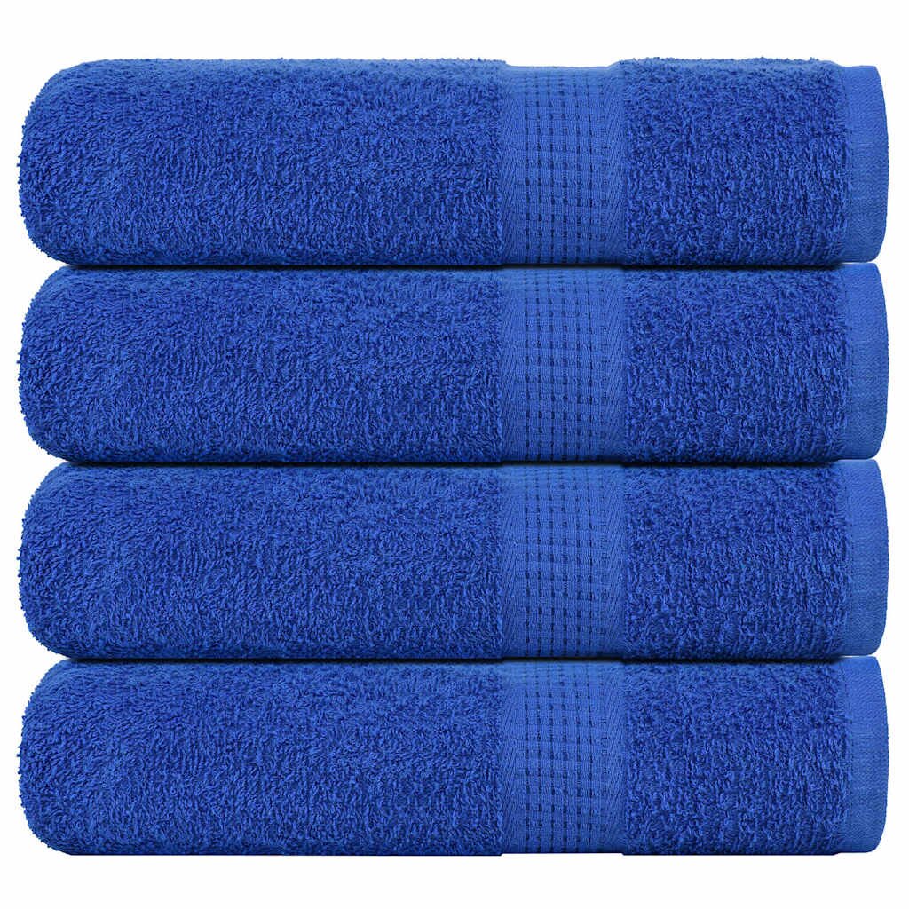 vidaXL Кърпи за душ FROGN 4 бр. сини 70x140 см 360 г/м²