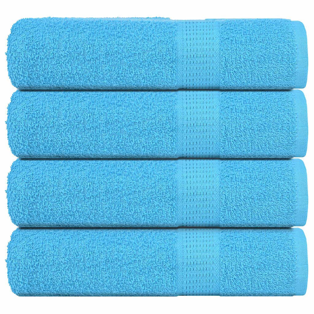 vidaXL Кърпи за душ FROGN 4 бр. Тюркоазени 70x140 см 360 г/м²