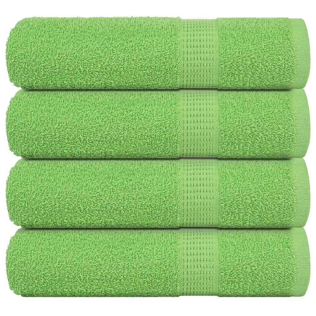 vidaXL Кърпи за душ FROGN 4 бр. Ябълково зелени 70x140 см 360 г/м²