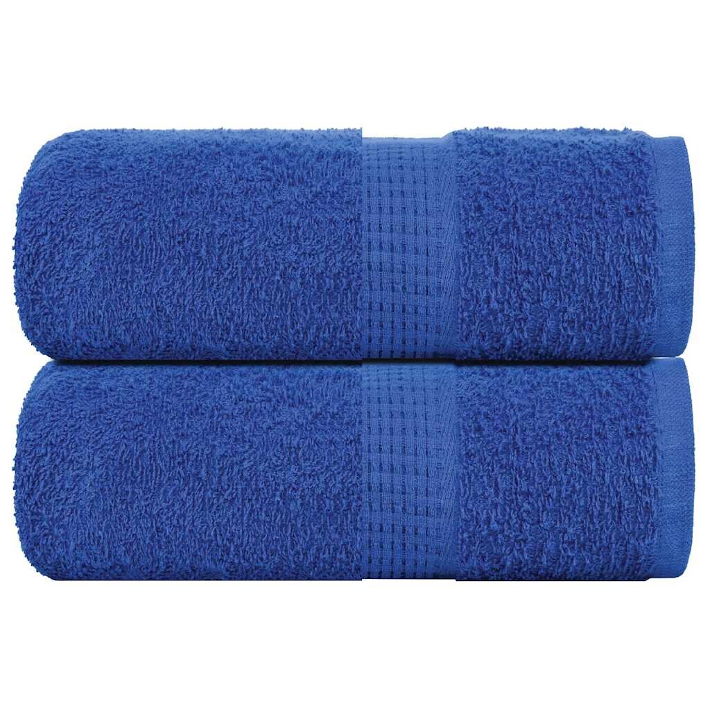 vidaXL Кърпи за гости FROGN 2 бр. сини 30x50 см 360 г/м²