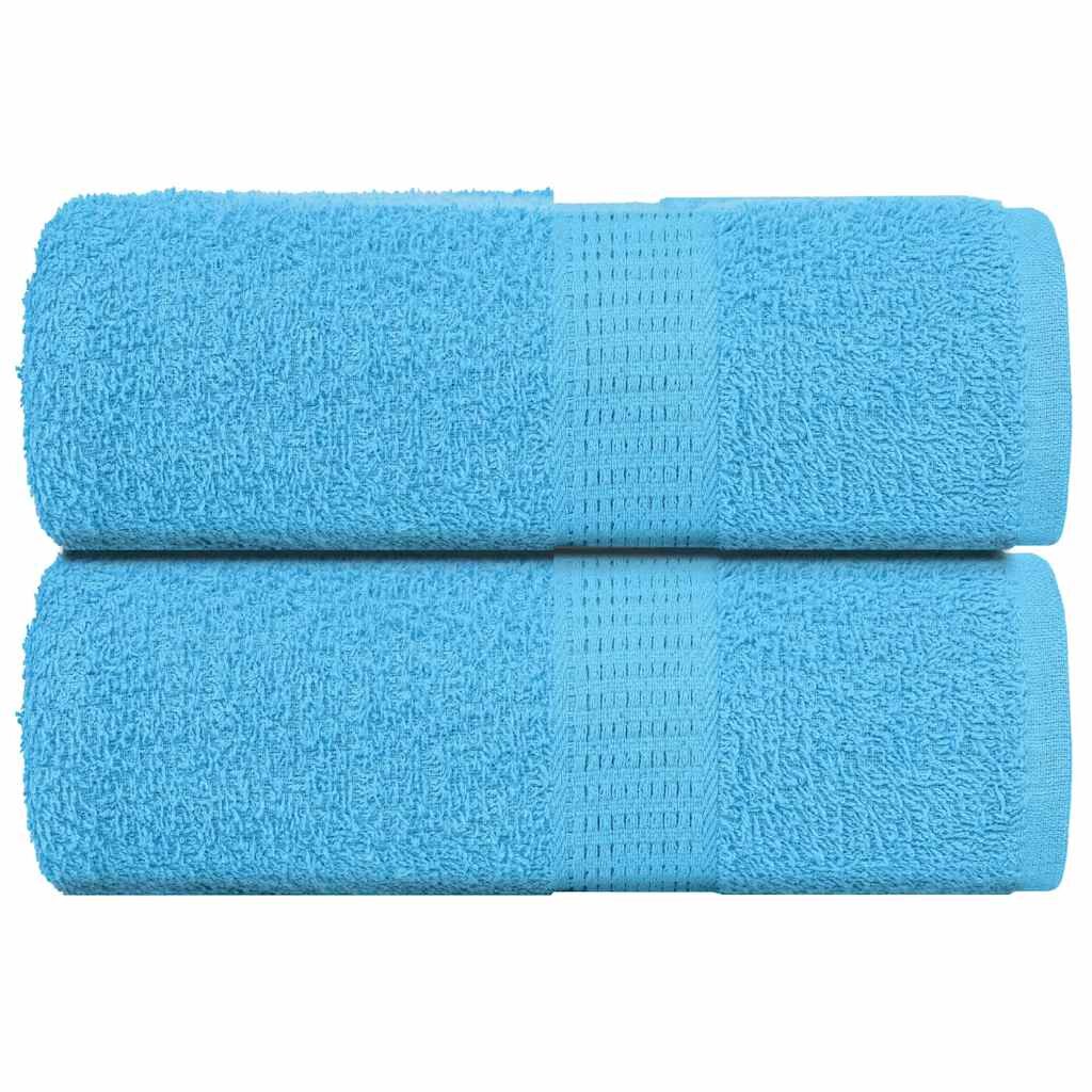 vidaXL Кърпи за гости FROGN 2 бр. Тюркоазени 30x50 см 360 г/м²