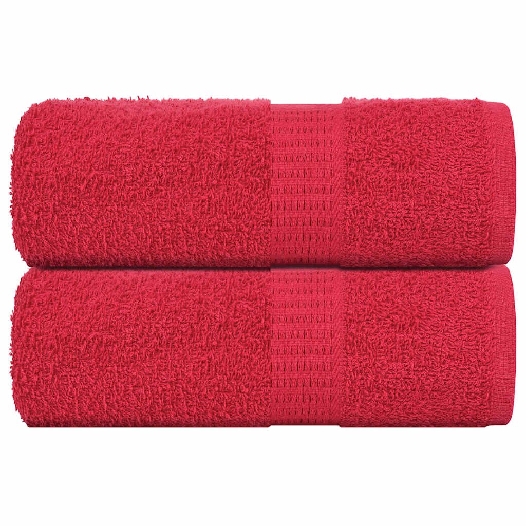 vidaXL Кърпи за пране FROGN 2 бр. Червени 30x30 см 360 г/м²