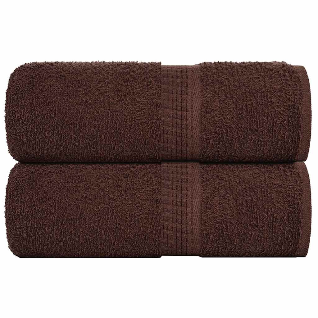 vidaXL Кърпи за пране FROGN 2 бр. Кафяви 30x30 см 360 г/м²