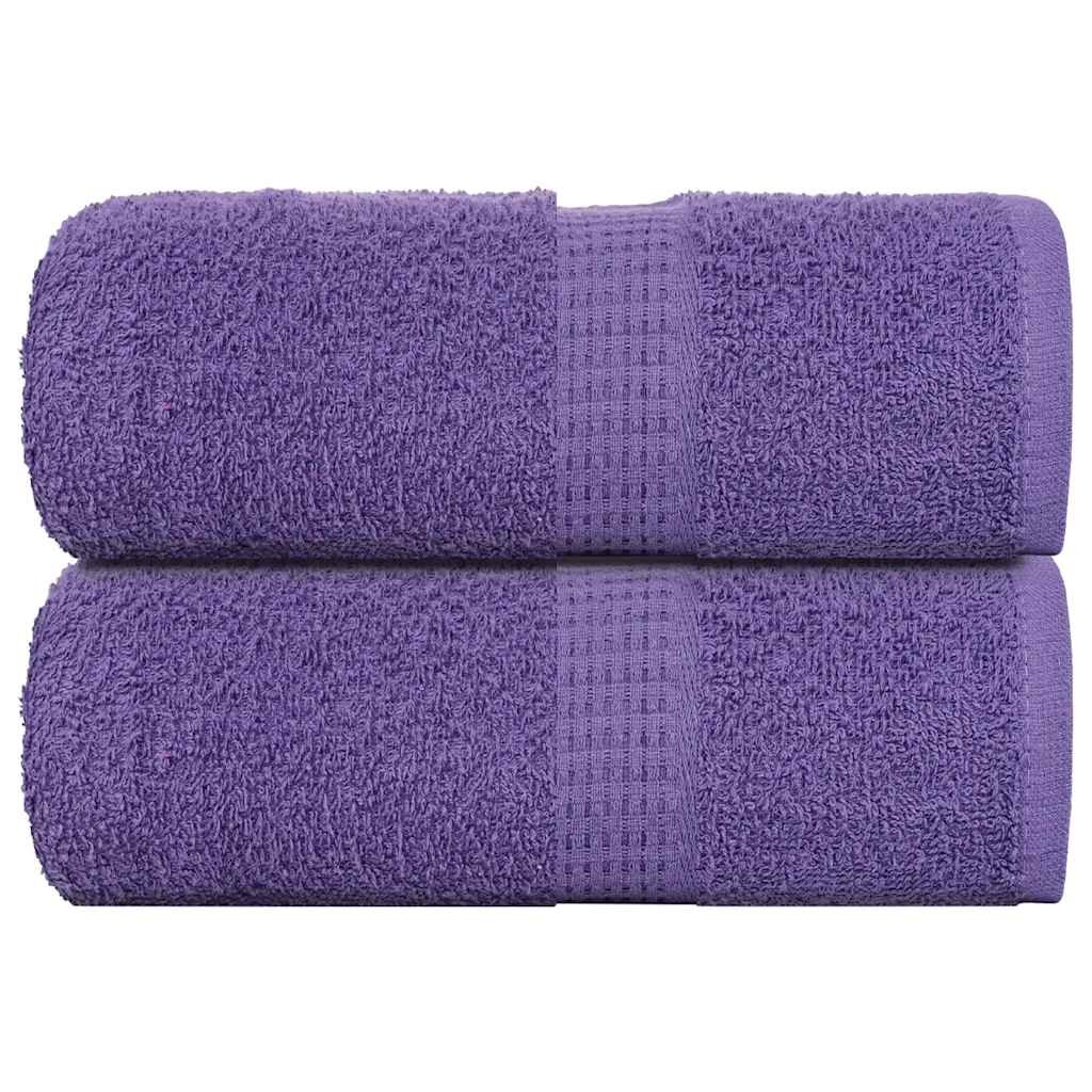 vidaXL Кърпи за пране FROGN 2 бр. лилави 30x30 см 360 г/м²