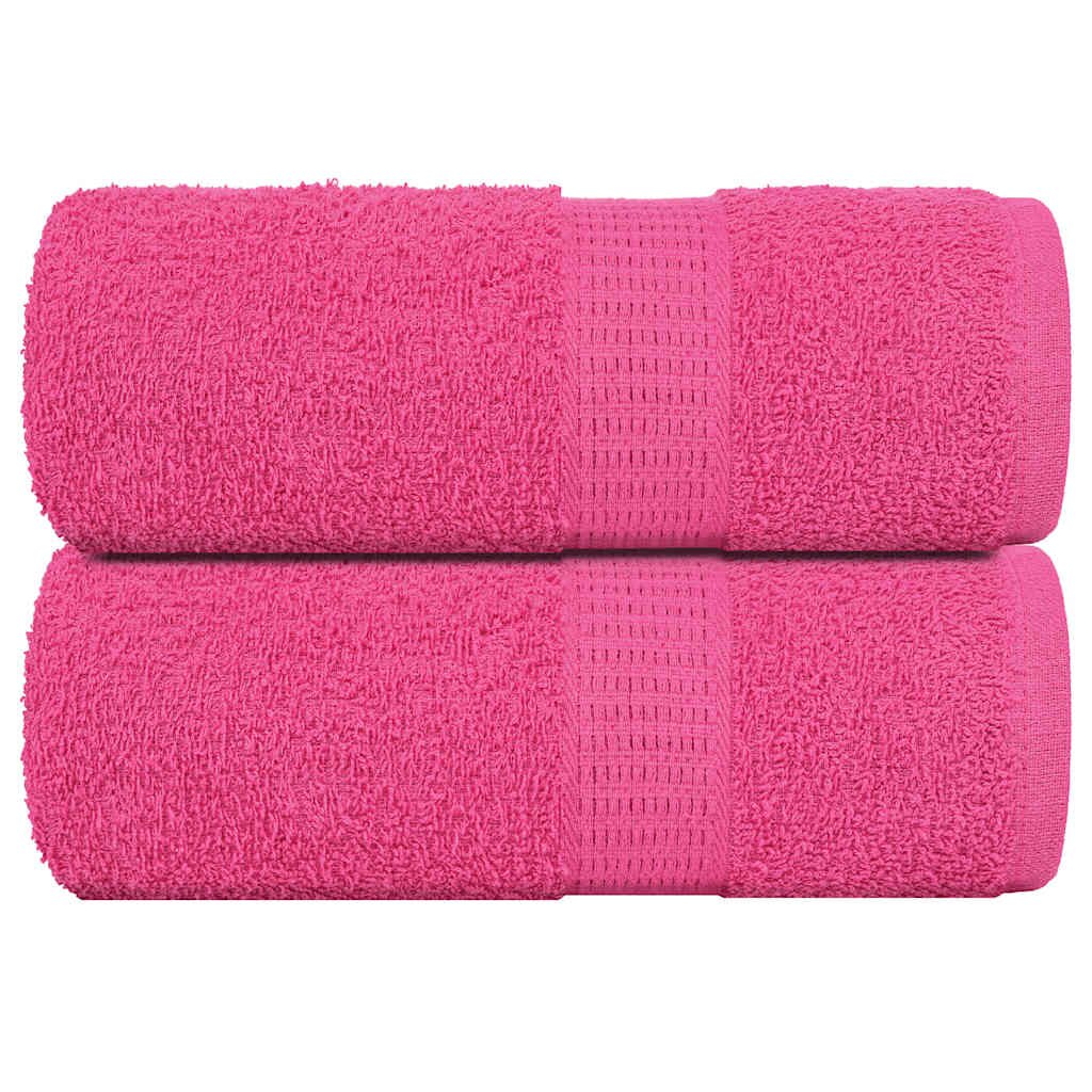 vidaXL Кърпи за пране FROGN 2 бр. Розови 30x30 см 360 г/м²