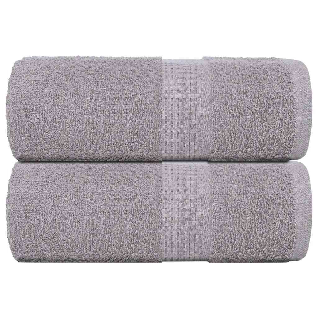 vidaXL Кърпи за пране FROGN 2 бр. сиви 30x30 см 360 г/м²