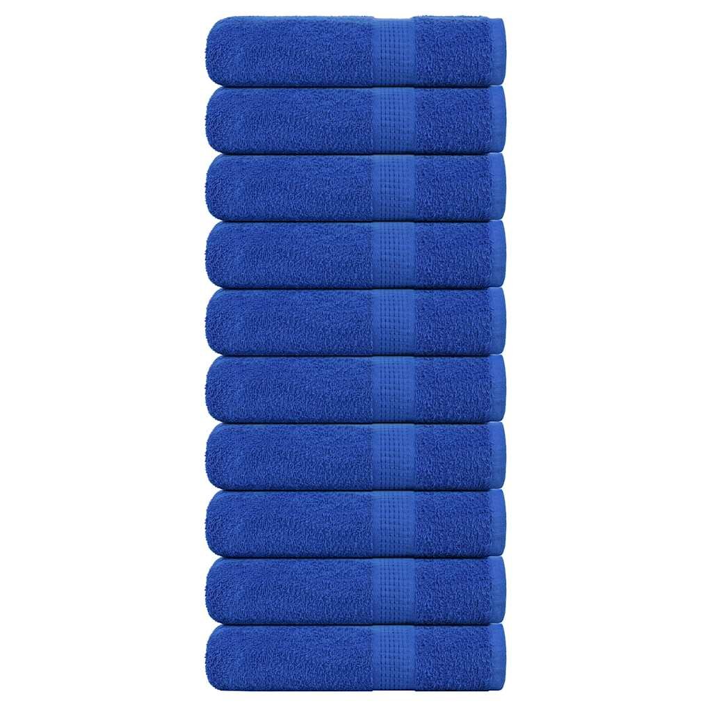vidaXL Кърпи за ръце FROGN 10 бр. сини 50x100 см 360 г/м²