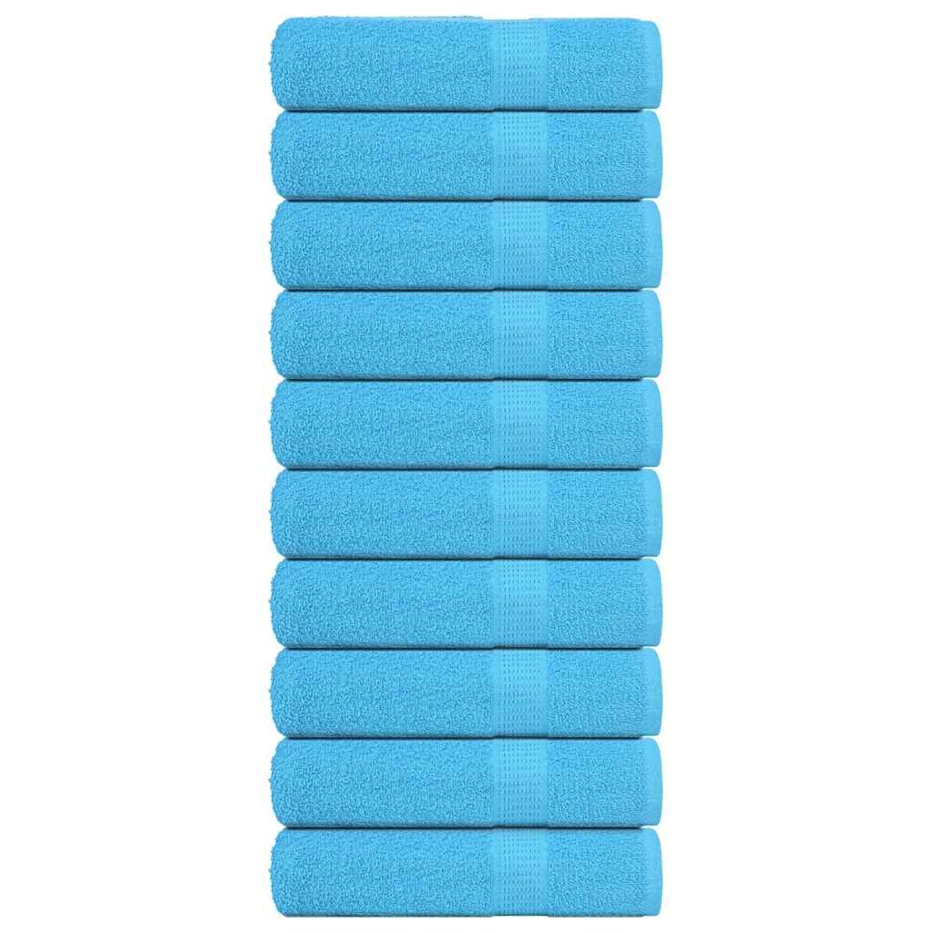 vidaXL Кърпи за ръце FROGN 10 бр. Тюркоазени 50x100 см 360 г/м²