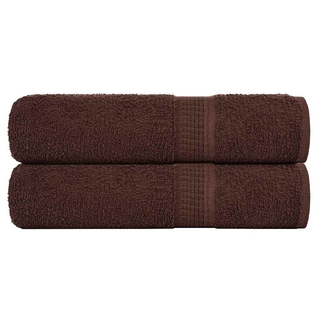 vidaXL Кърпи за ръце FROGN 2 бр. Кафяви 50x100 см 360 г/м²
