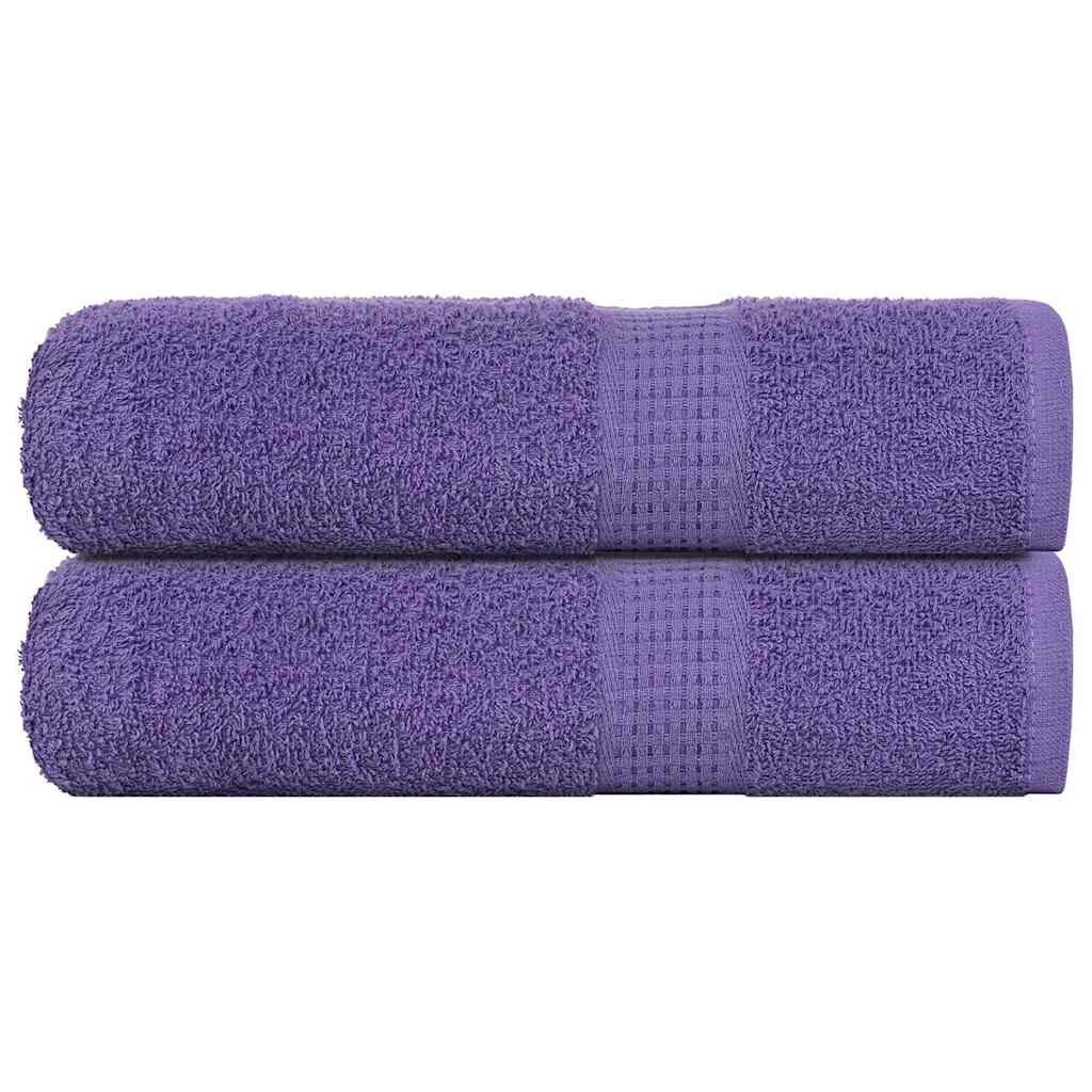 vidaXL Кърпи за ръце FROGN 2 бр. лилави 50x100 см 360 г/м²