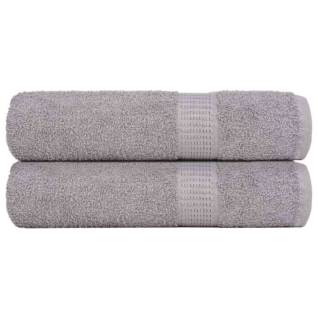 vidaXL Кърпи за ръце FROGN 2 бр. сиви 50x100 см 360 г/м²