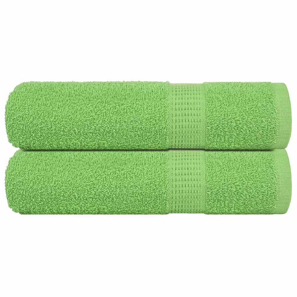 vidaXL Кърпи за ръце FROGN 2 бр. ябълково зелени 50x100 см 360 г/м²