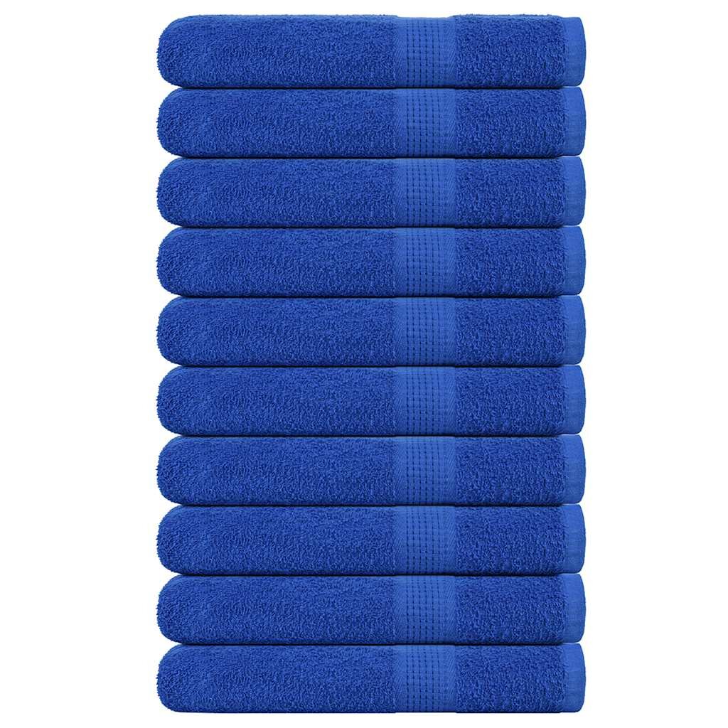 vidaXL Кърпи за сауна FROGN 10 бр. сини 80x200 см 360 г/м²