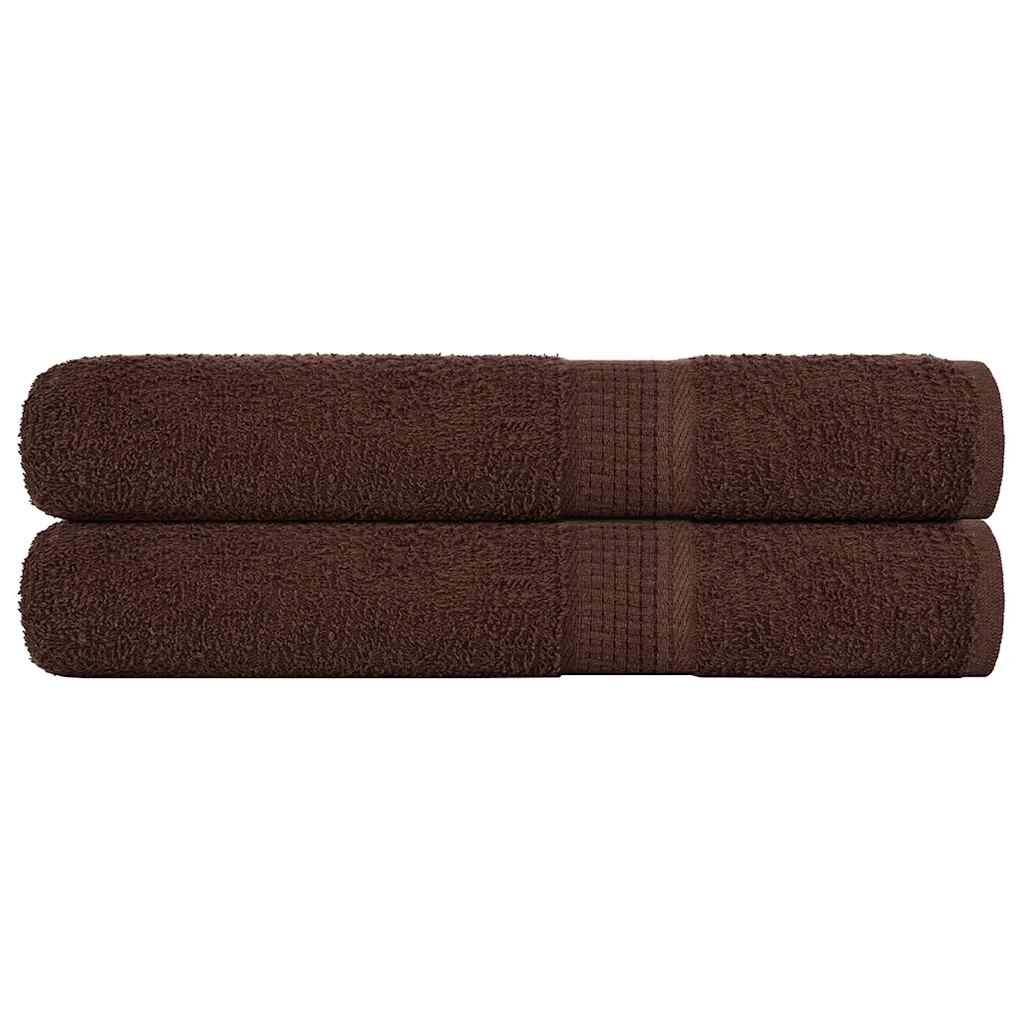 vidaXL Кърпи за сауна FROGN 2 бр. Кафяви 80x200 см 360 г/м²