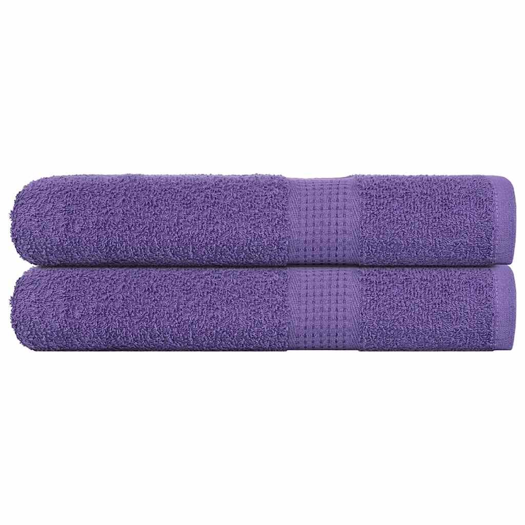 vidaXL Кърпи за сауна FROGN 2 бр. лилави 80x200 см 360 г/м²