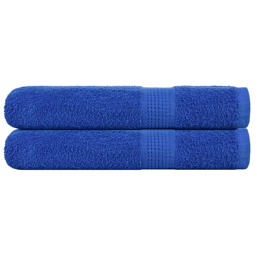 vidaXL Кърпи за сауна FROGN 2 бр. сини 80x200 см 360 г/м²