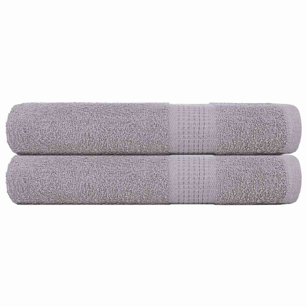 vidaXL Кърпи за сауна FROGN 2 бр. сиви 80x200 см 360 г/м²