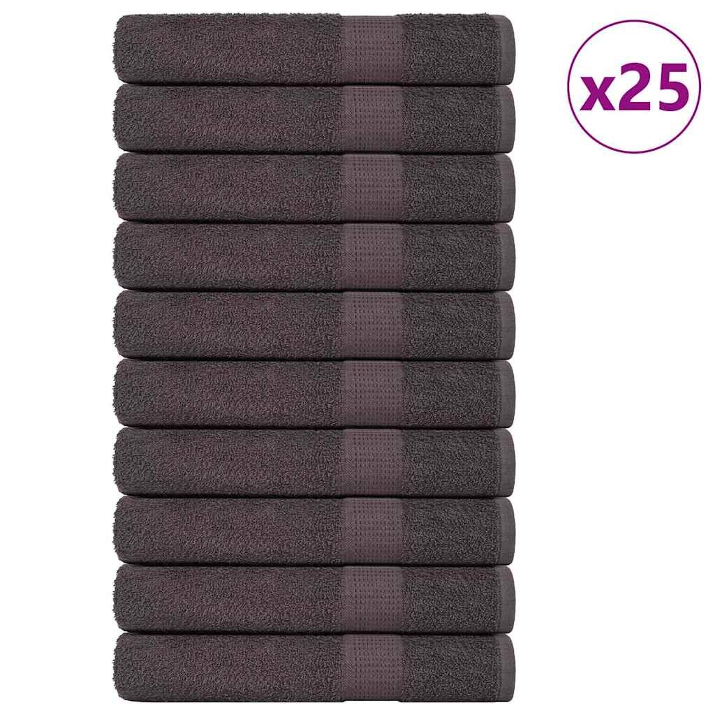 vidaXL Кърпи за сауна FROGN 25 бр. Антрацит 80x200 см 360 г/м²