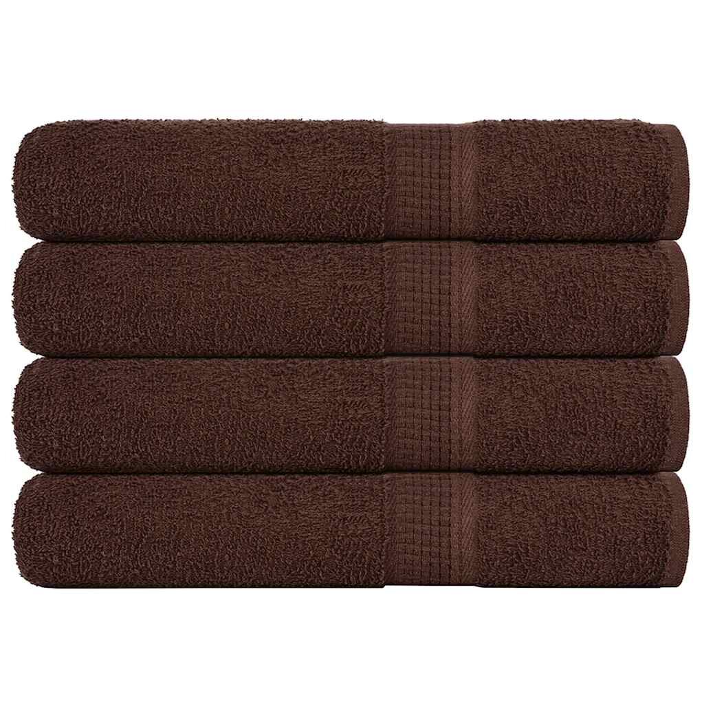 vidaXL Кърпи за сауна FROGN 4 бр. Кафяви 80x200 см 360 г/м²