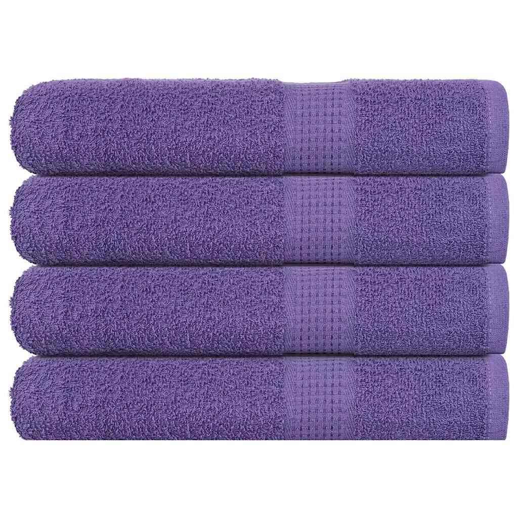 vidaXL Кърпи за сауна FROGN 4 бр. лилави 80x200 см 360 г/м²