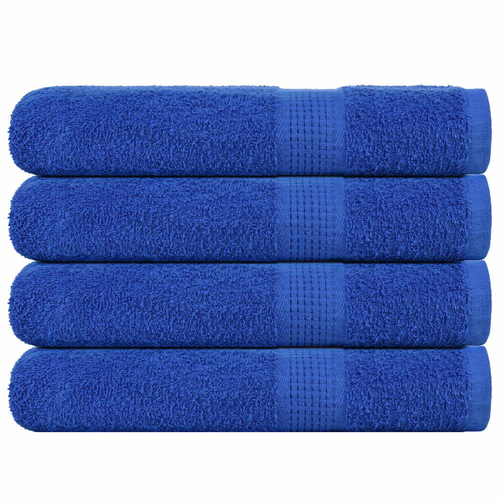 vidaXL Кърпи за сауна FROGN 4 бр. сини 80x200 см 360 г/м²