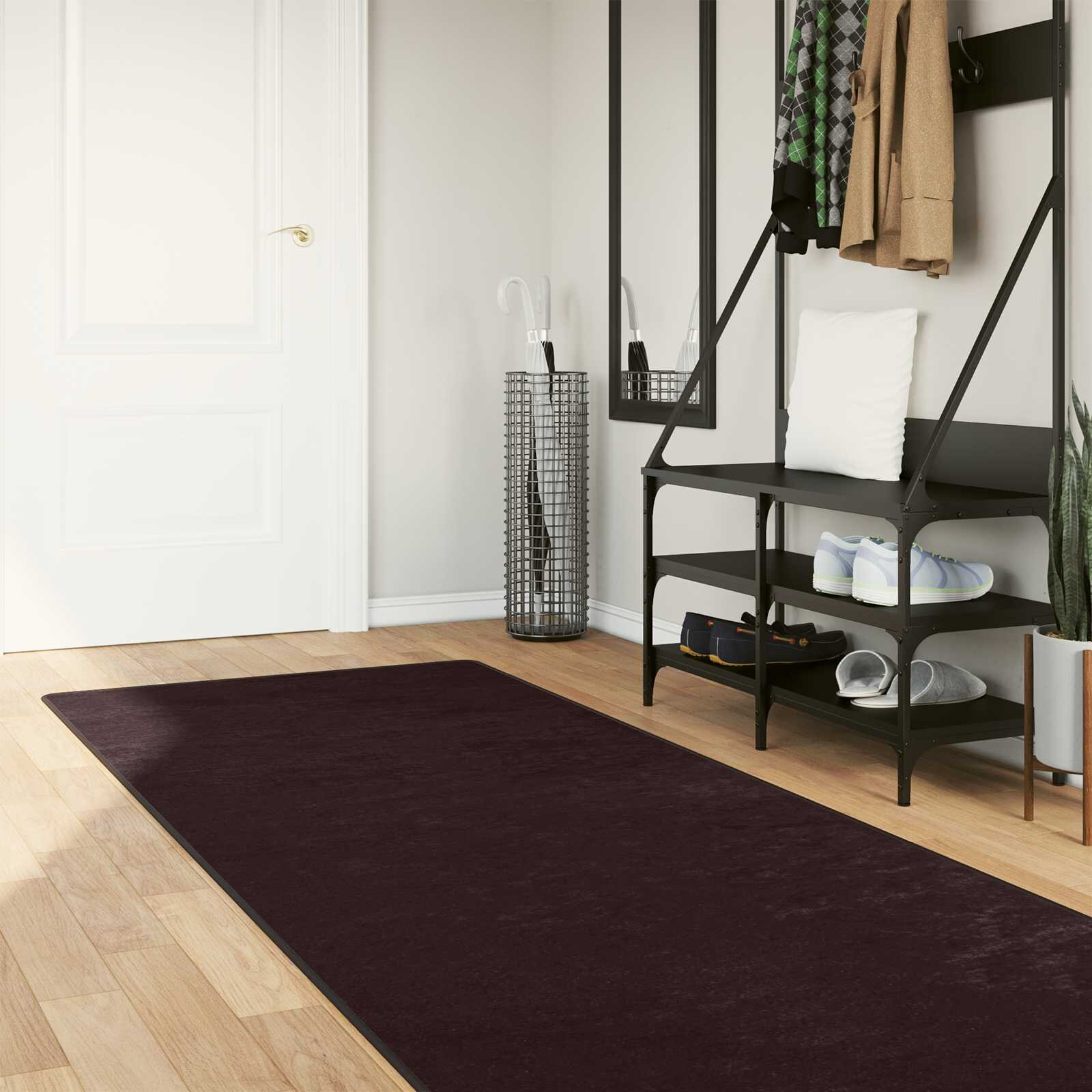 vidaXL Каса за килим MARSA Антрацит 100 x 300 cm Полиестер и PVC