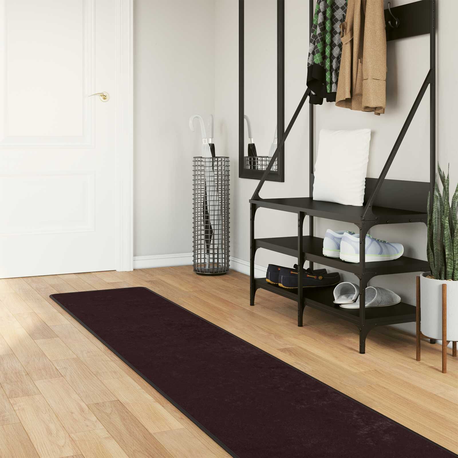 vidaXL Каса за килим MARSA Антрацит 50 x 450 см Полиестер и PVC