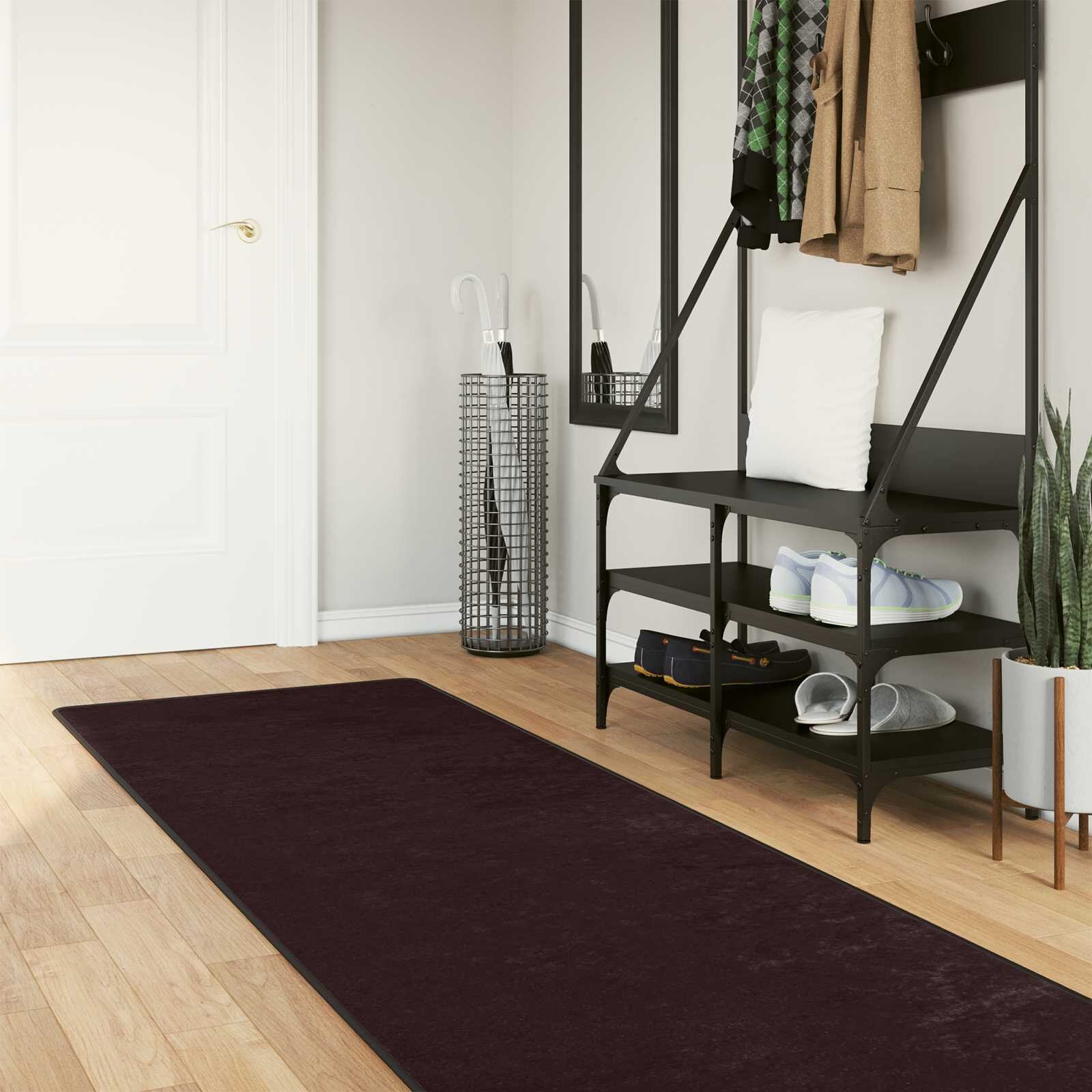 vidaXL Каса за килим MARSA Антрацит 80 x 450 см Полиестер и PVC