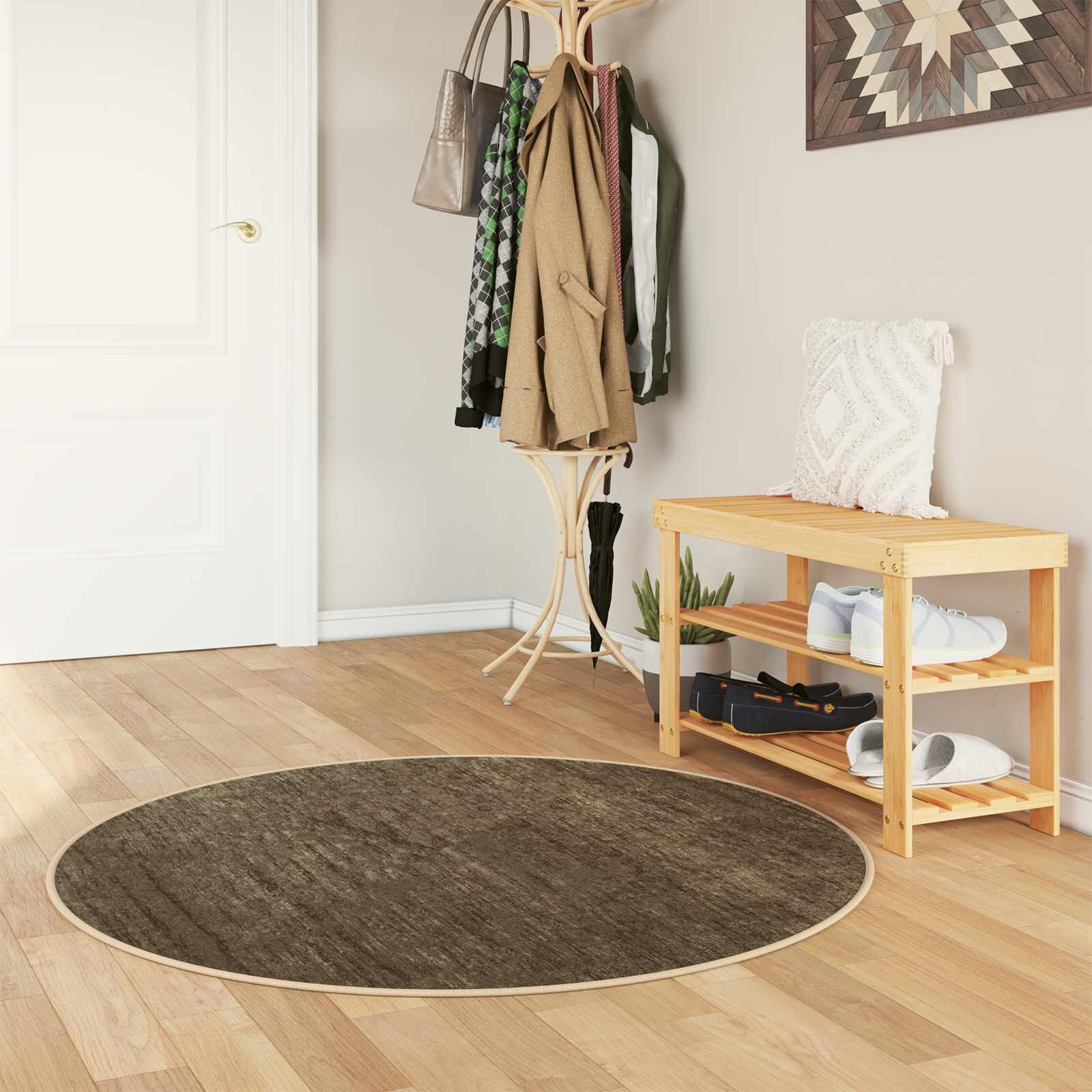 vidaXL Каса за килим MARSA Леснозелен 120 x 120 cm Полиестер и PVC