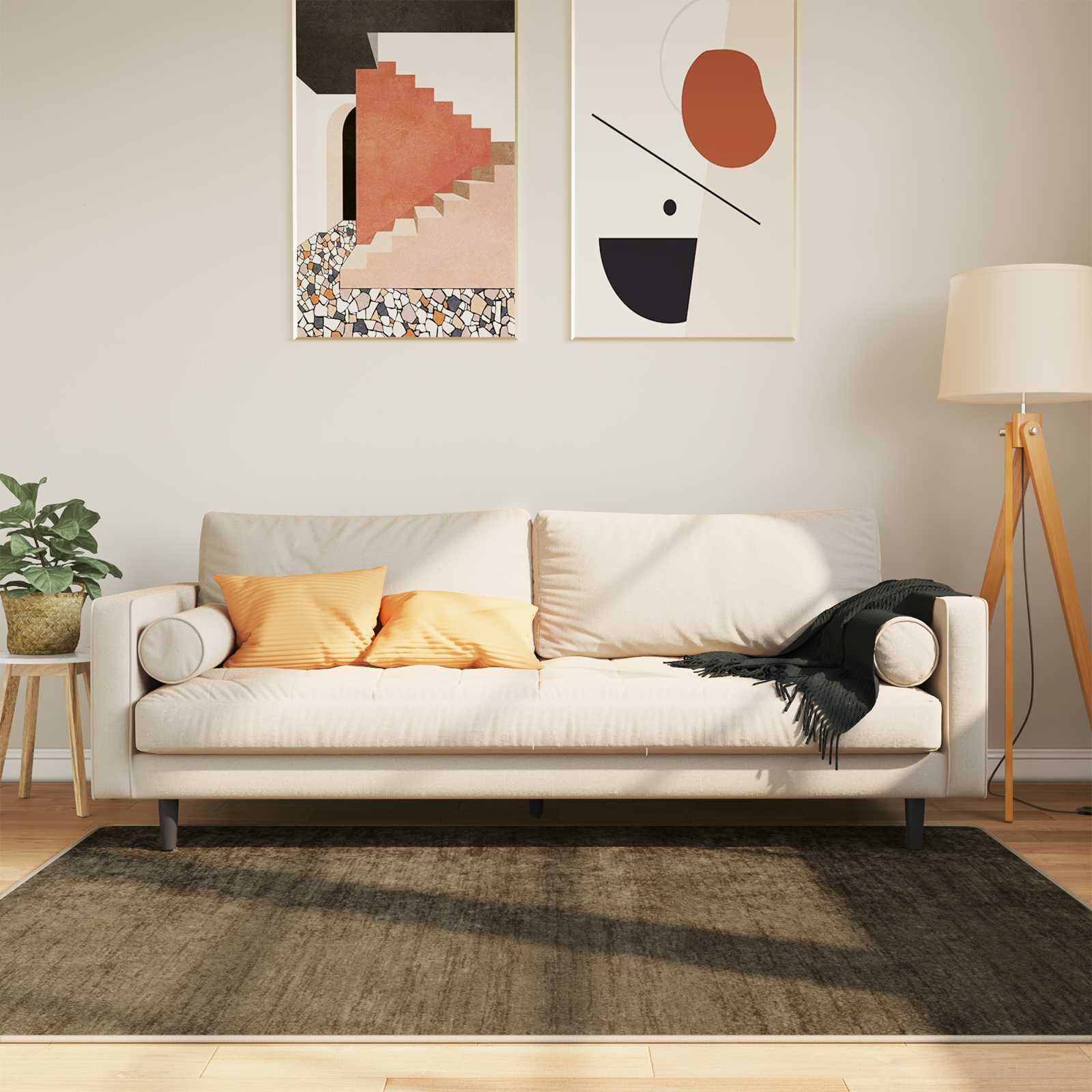 vidaXL Каса за килим MARSA Леснозелен 120 x 170 cm Полиестер и PVC
