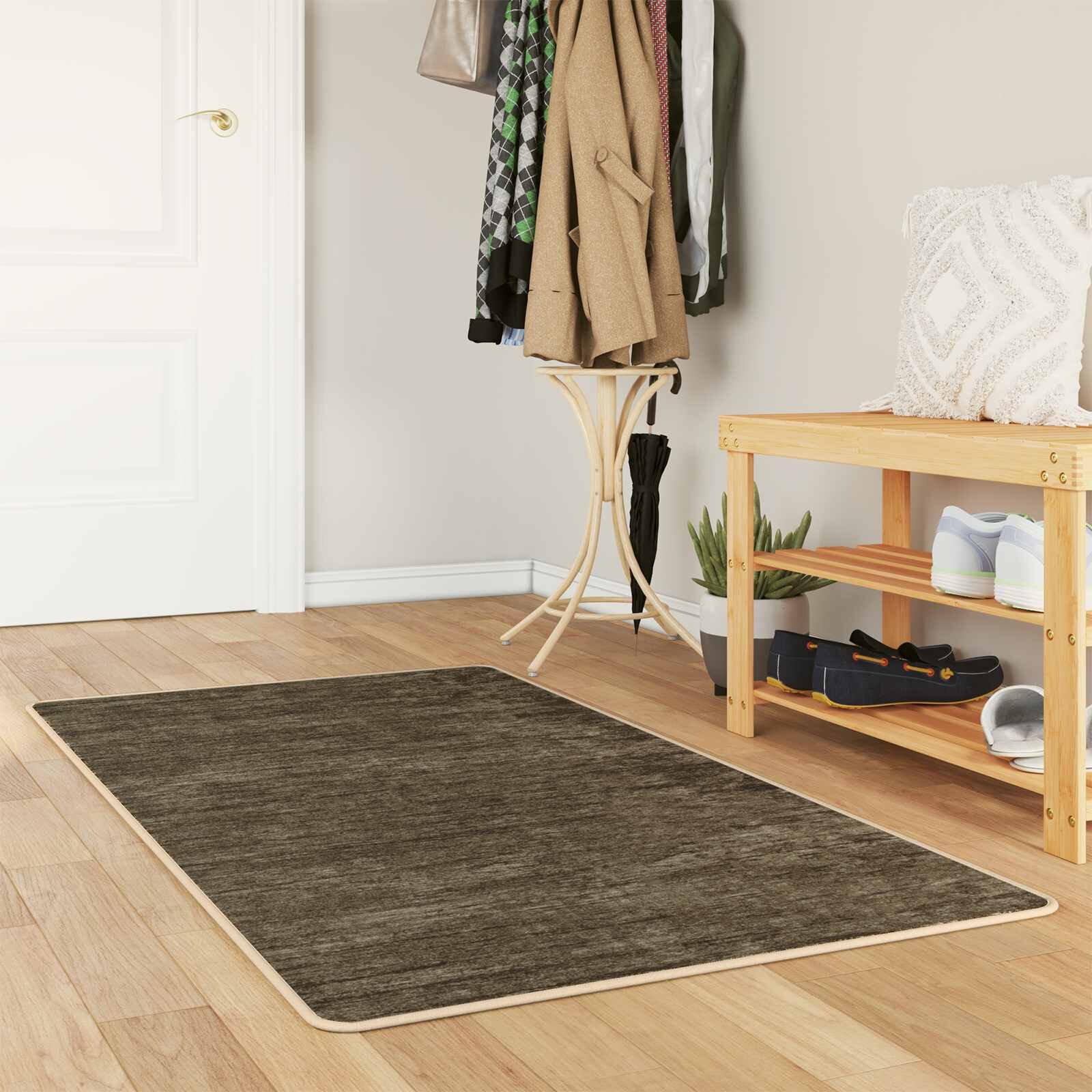 vidaXL Каса за килим MARSA Леснозелен 80 x 100 cm Полиестер и PVC