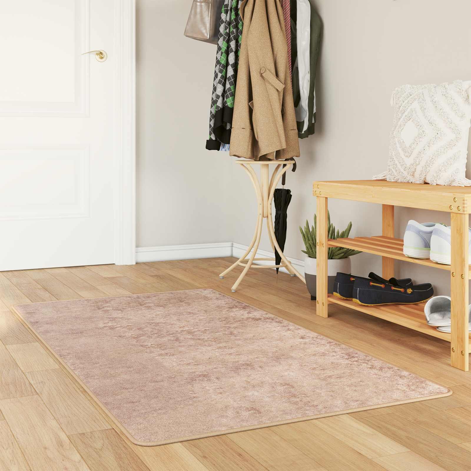 vidaXL Каса за килим MARSA Пясък 100 x 200 cm Полиестер и PVC