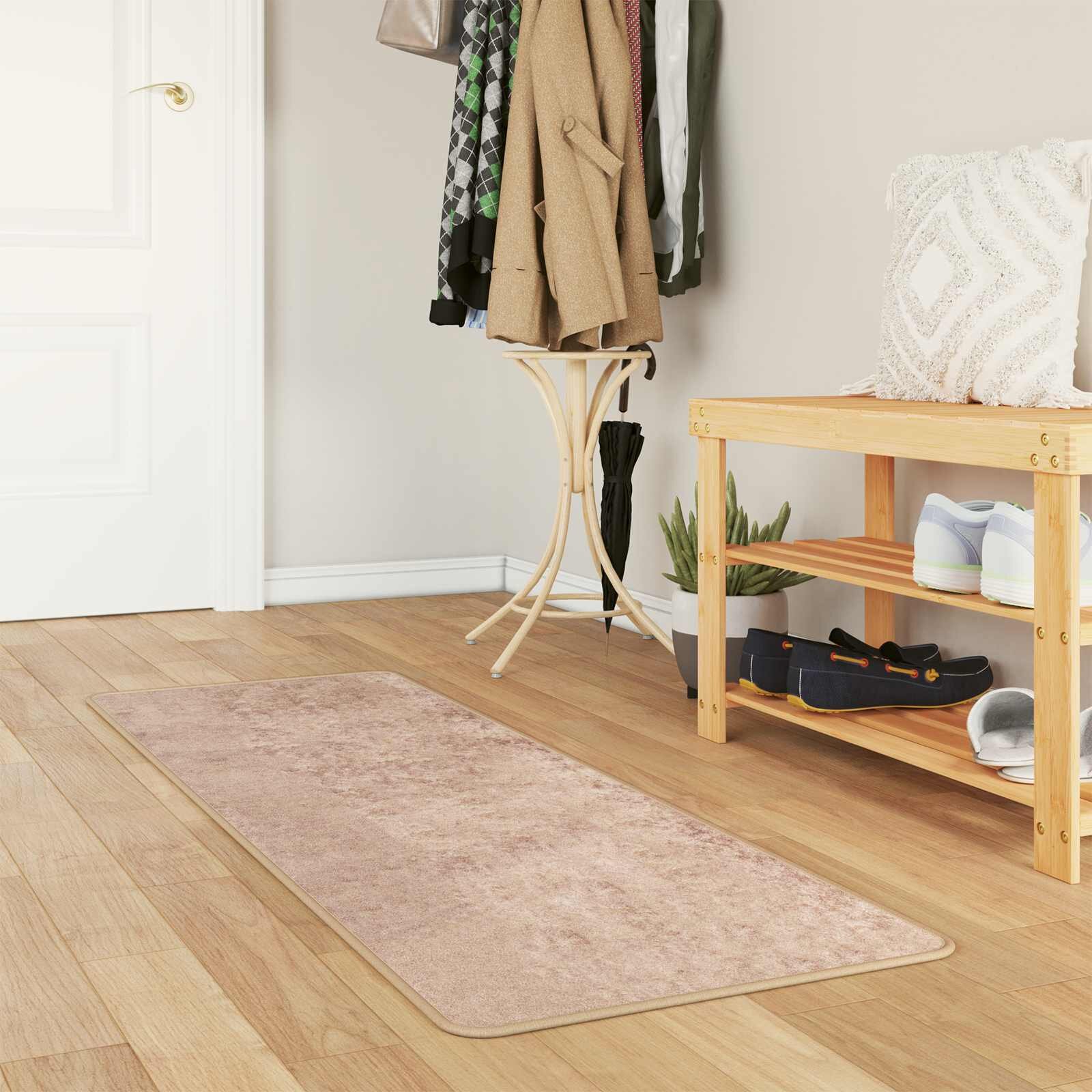 vidaXL Каса за килим MARSA Пясък 50 x 200 см Полиестер и PVC