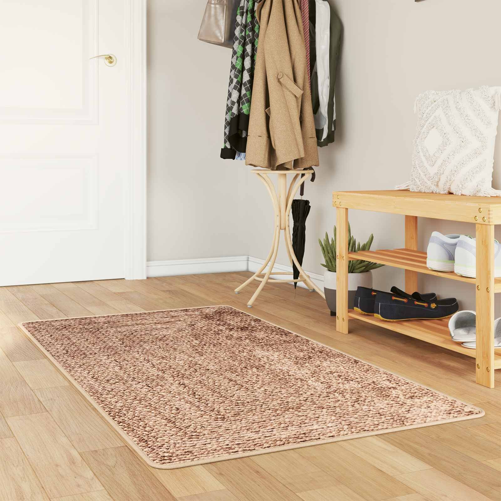 vidaXL Каса за килим MARSA Жълто 100 x 150 cm Полиестер и PVC