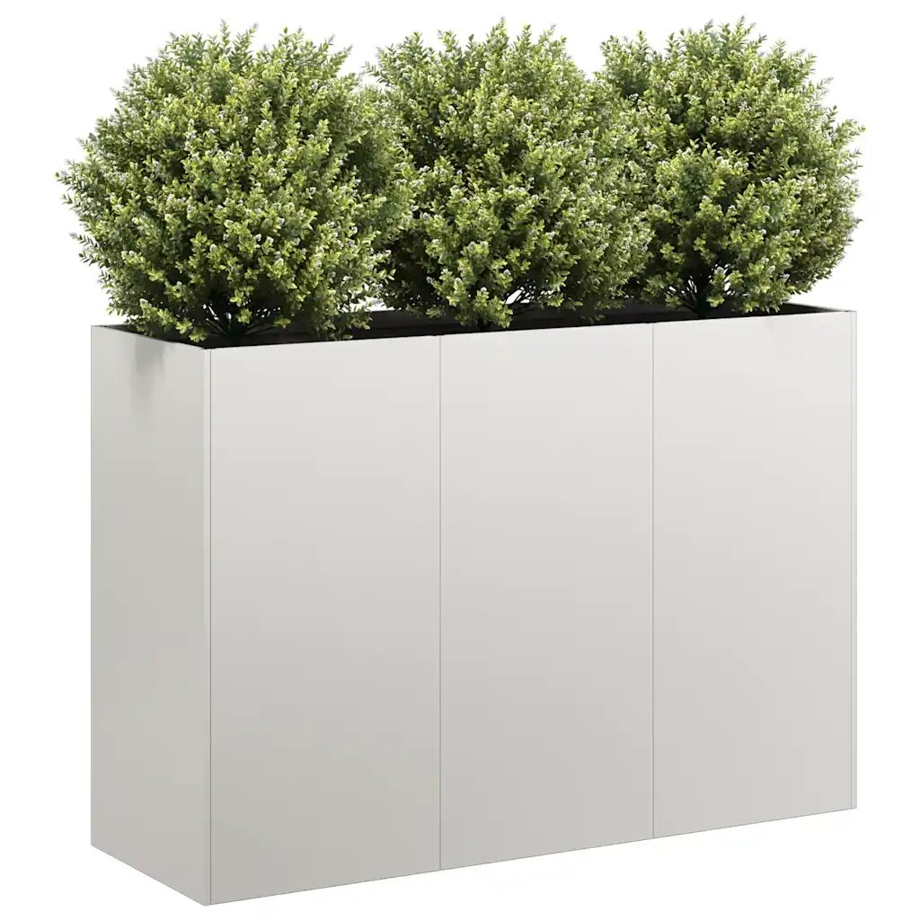 vidaXL Кашпа 120x40x80 см неръждаема стомана