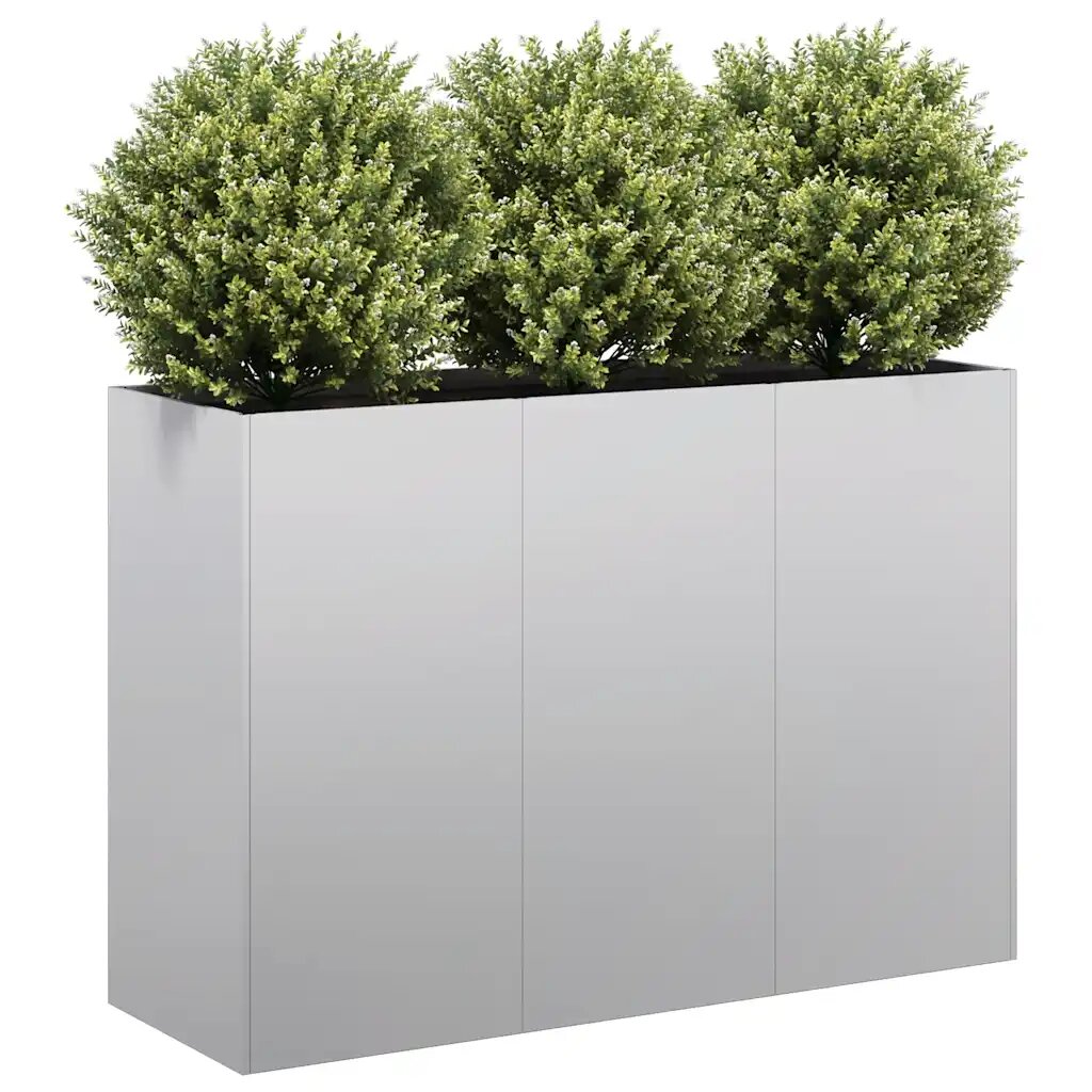 vidaXL Кашпа 120x40x80 см поцинкована стомана