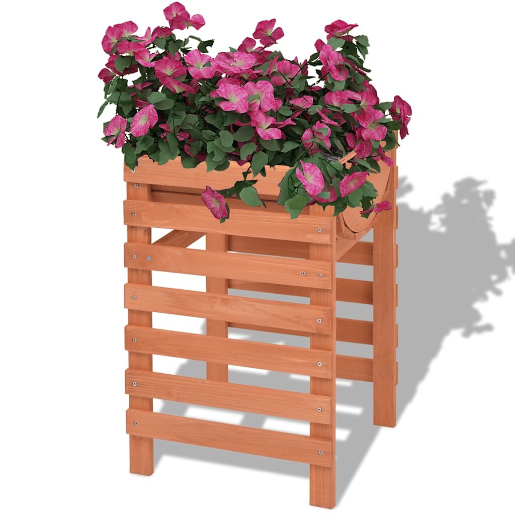 vidaXL Кашпа 38x36x60 см дърво