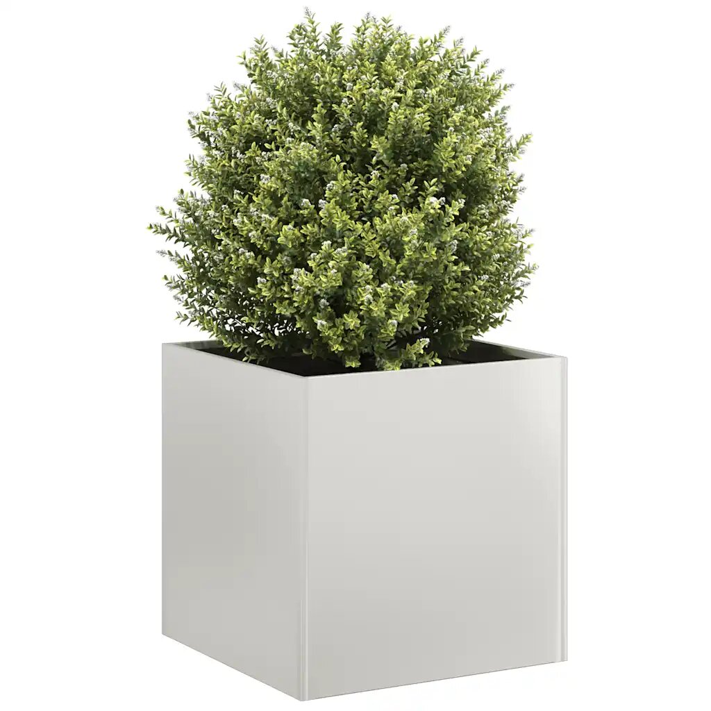 vidaXL Кашпа 40x40x40 см неръждаема стомана