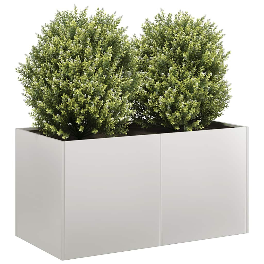 vidaXL Кашпа 80x40x40 см неръждаема стомана