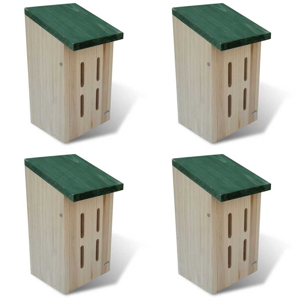vidaXL Къщи за пеперуди 14x15x22 см 4 бр