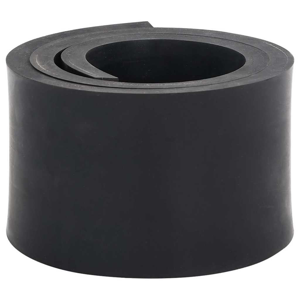 vidaXL Каучуков кант за снежен плуг черен 100x8x1 cm