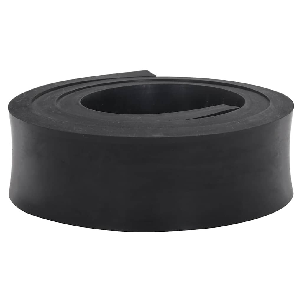 vidaXL Каучуков кант за снежен плуг черен 150x8x2 cm