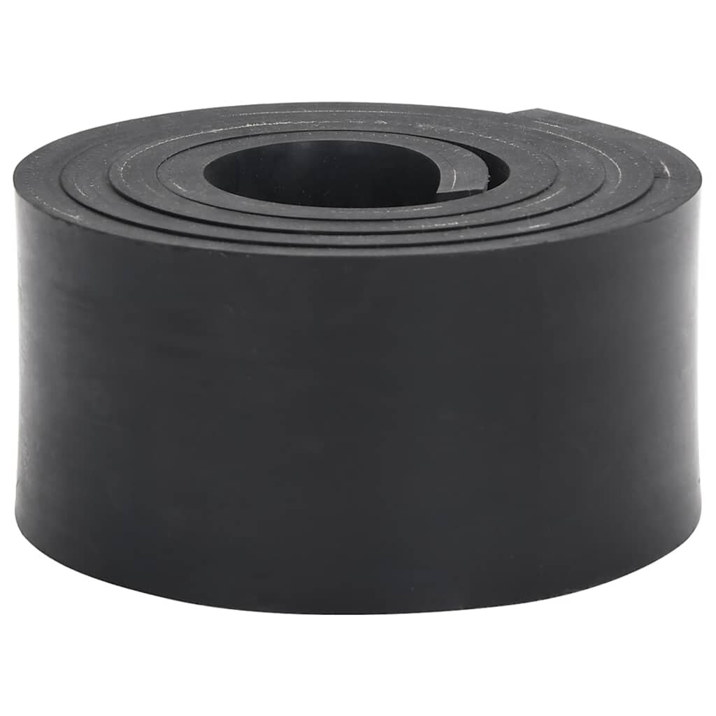 vidaXL Каучуков кант за снежен плуг черен 200x8x1 cm