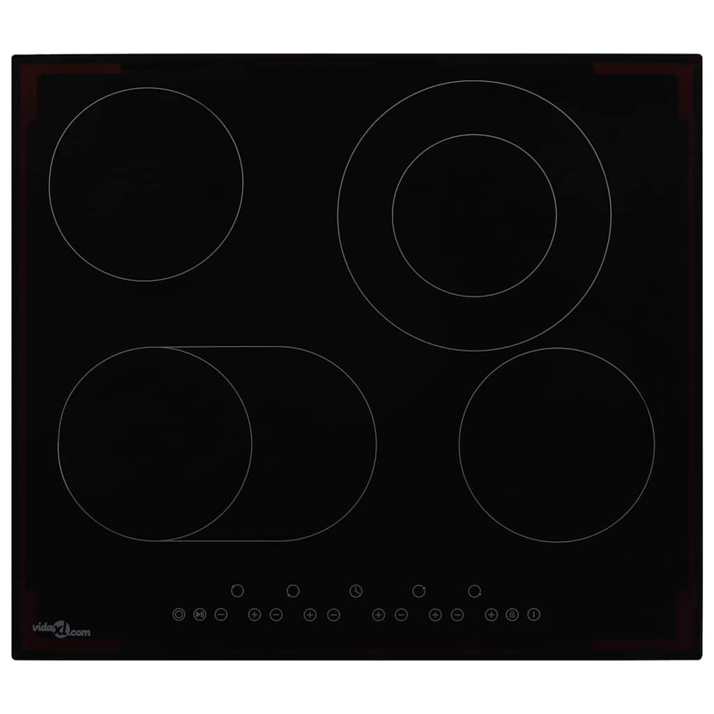 vidaXL Керамичен плот с 4 котлона сензорен контрол 6600 W